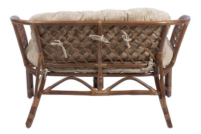 Диван 2-местный Багама 65x120x75 см черный — изображение 2