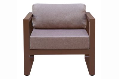 Кресло уличное Capri 75x80x77 см коричневый — изображение 3