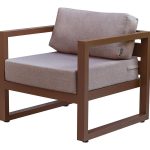 Кресло уличное Capri 75x80x77 см коричневый