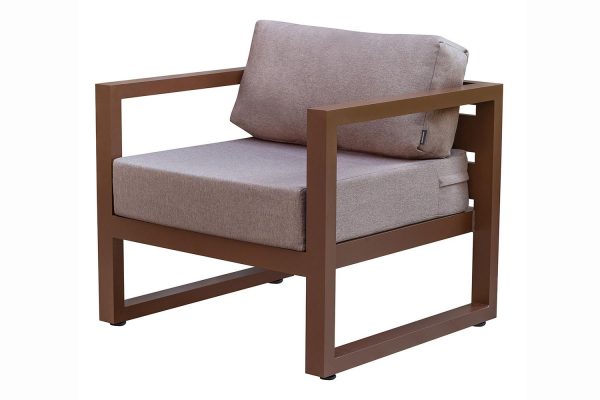 Кресло уличное Capri 75x80x77 см коричневый