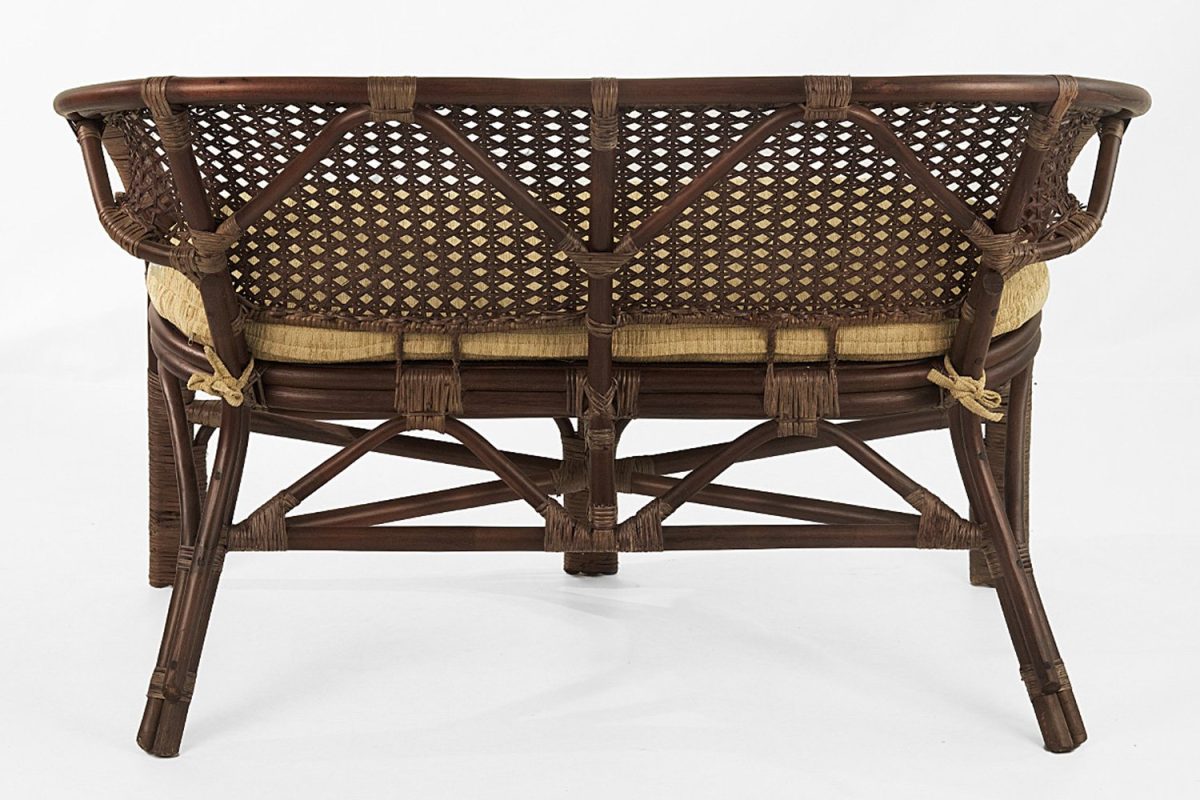 Диван 2-местный Pelangi 65x120x75 см орех — изображение 2