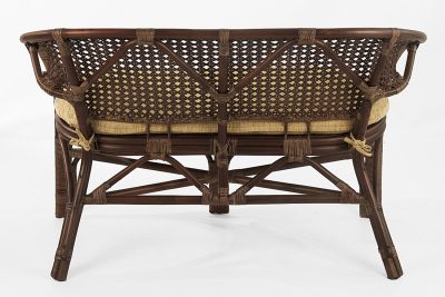 Диван 2-местный Pelangi 65x120x75 см орех — изображение 2