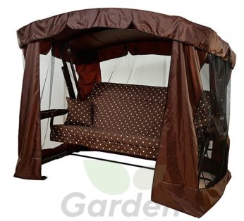 Качели садовые Ранго с323 (коричневый горох)
