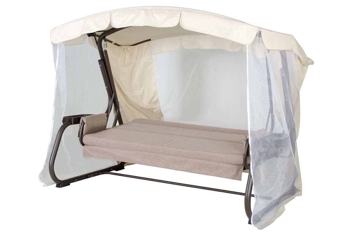Садовые качели Винтаж 139x237x174 см коричневый — изображение 4