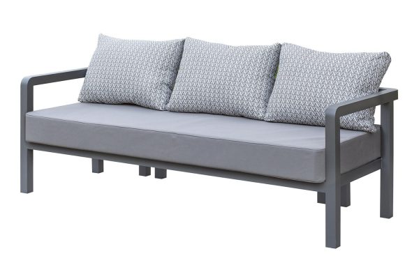 Диван уличный Amalfi 65x190x76 см серый
