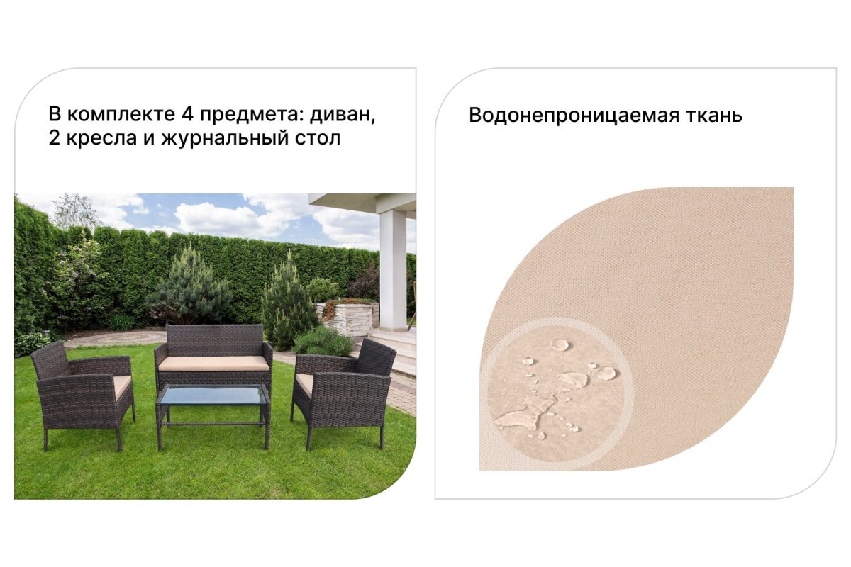 Набор садовой мебели Country
