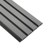 Фасадная реечная панель EasyDecking  Вуд-Икс 219х26х3010 Серый Шлифованная