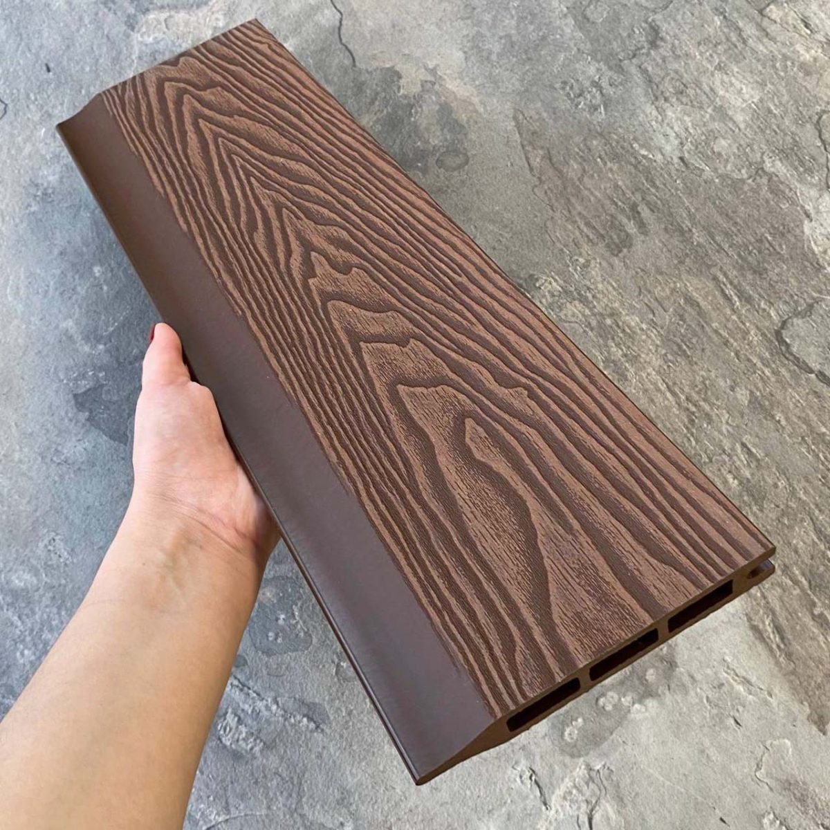 Заборная панель шип-паз EasyDecking Вуд-Икс 146х20х2210 Коричневый 3Д