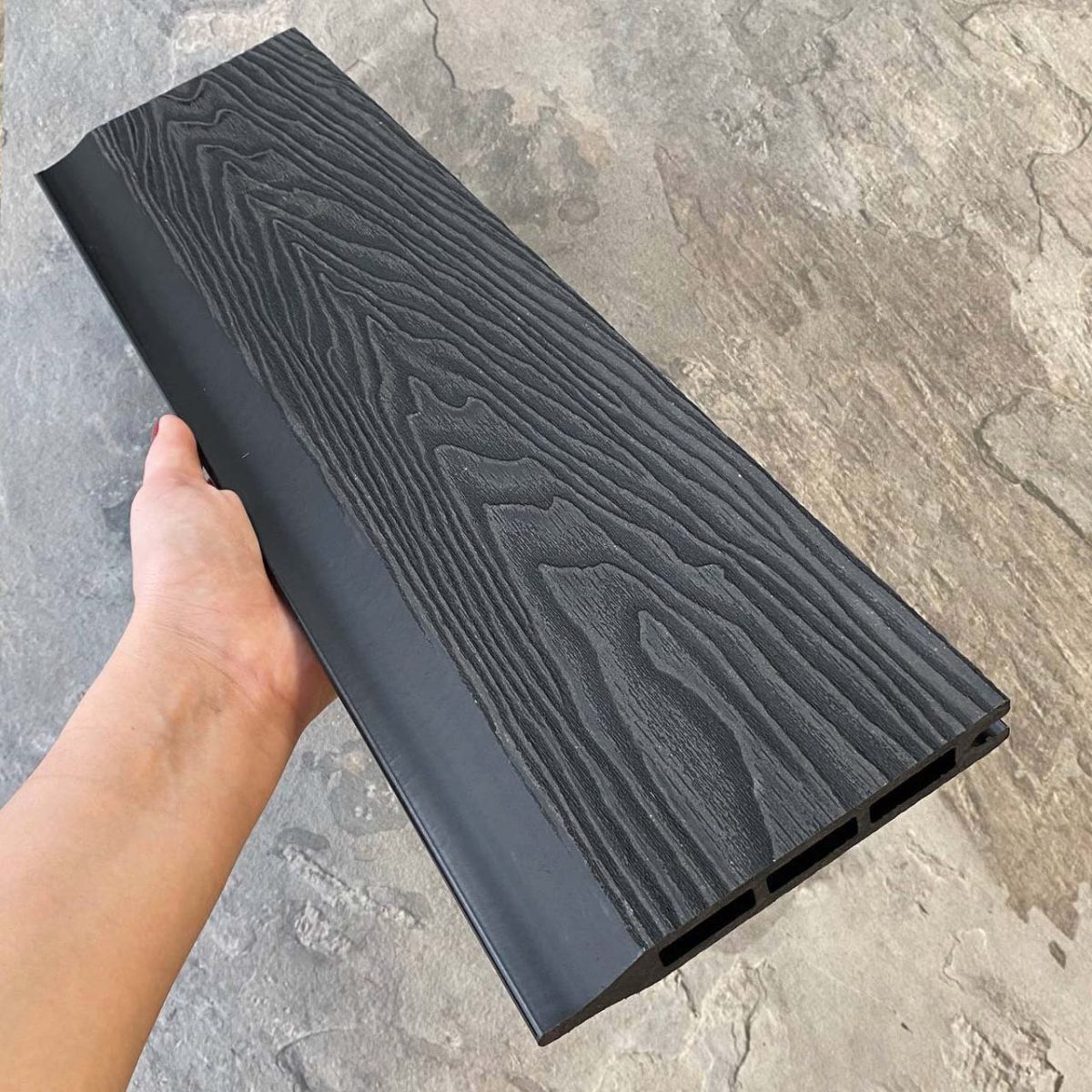 Заборная панель шип-паз EasyDecking Вуд-Икс 146х20х2210 Черное дерево 3Д