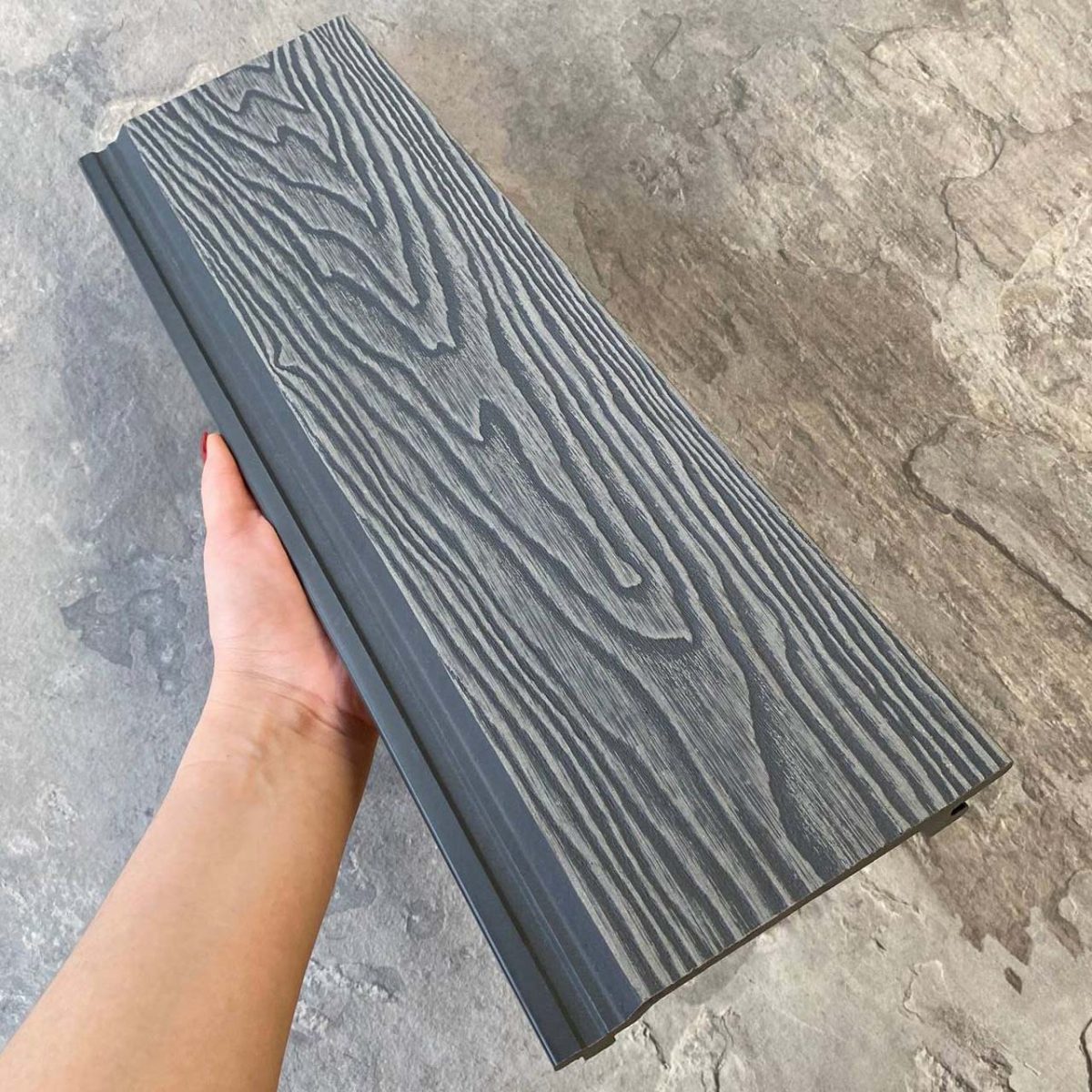 Фасадная панель EasyDecking Вуд-Икс 156х21х3010 Серый 3Д