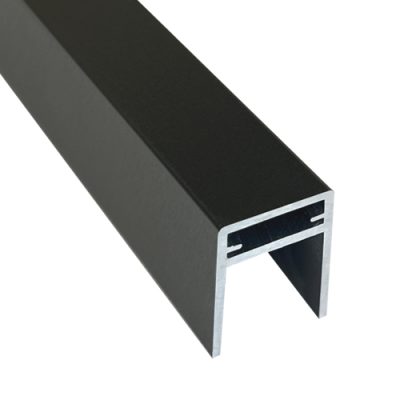 Алюминиевый П-профиль EasyDecking 35x25x3000 Черное дерево