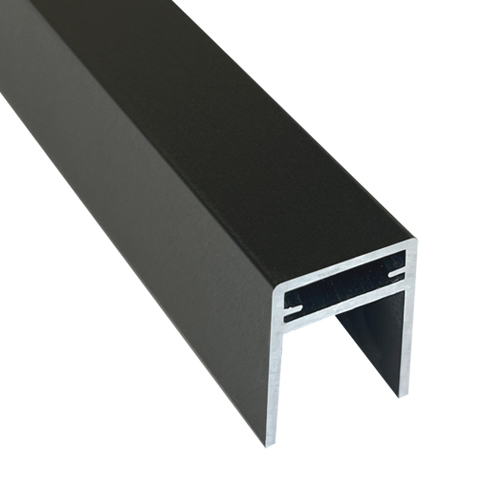 Алюминиевый П-профиль EasyDecking 35x25x3000 Черное дерево