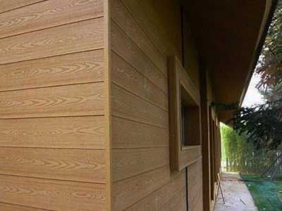 Фасадная панель 3D Holzhof 165*15*3000мм, серый