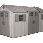 Сарай пластиковый WoodLook 15*8 DD