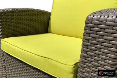 Комплект чехлов на подушки для мебели Раттан Премиум / Rattan Premium, нео яблоко