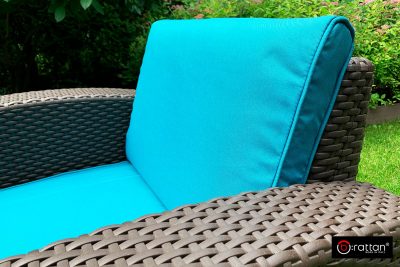 Комплект чехлов на подушки для мебели Раттан Премиум / Rattan Premium, нео изумруд