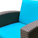 Комплект чехлов на подушки для мебели Раттан Премиум / Rattan Premium, нео изумруд