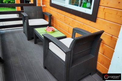 Комплект мебели Раттан Комфорт 3 / Rattan Comfort 3, венге