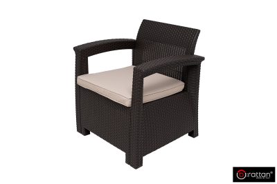 Комплект мебели Раттан Комфорт 3 / Rattan Comfort 3, венге