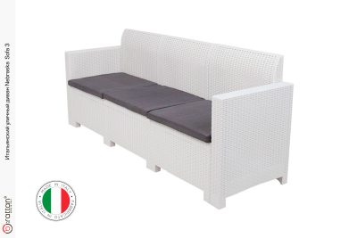 Комплект мебели НЕБРАСКА СОФА 3 / NEBRASKA SOFA 3 (3х местный диван), белый