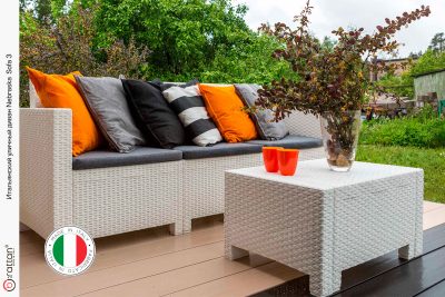Комплект мебели НЕБРАСКА СОФА 3 / NEBRASKA SOFA 3 (3х местный диван), белый