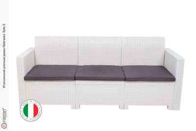 Комплект мебели НЕБРАСКА СОФА 3 / NEBRASKA SOFA 3 (3х местный диван), белый