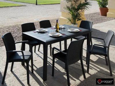 Стул B:rattan ИНДИАНА / INDIANA с подлокотниками, коричневый