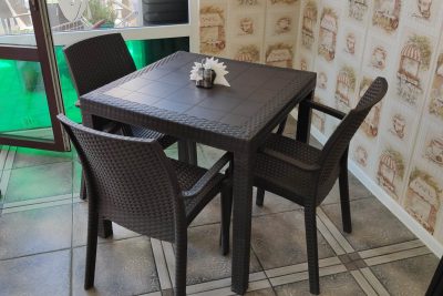 Стул B:rattan ИНДИАНА / INDIANA с подлокотниками, коричневый