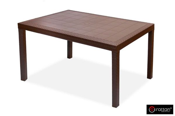 Стол B:rattan ХЬЮСТОН / HOUSTON 1500*900мм, коричневый