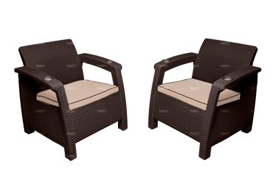 Комплект на балкон TWEET Balcony Set, цвет: венге