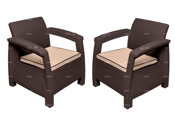 Комплект кресел TWEET Double Seat, цвет: венге