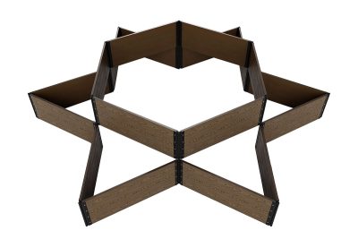 Доска грядочная Holzhof 150*25*2950мм, тиснение 3D