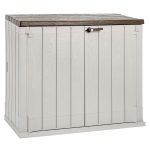 Ящик пластиковый Toomax Wood Style 1270л, серый/коричневый