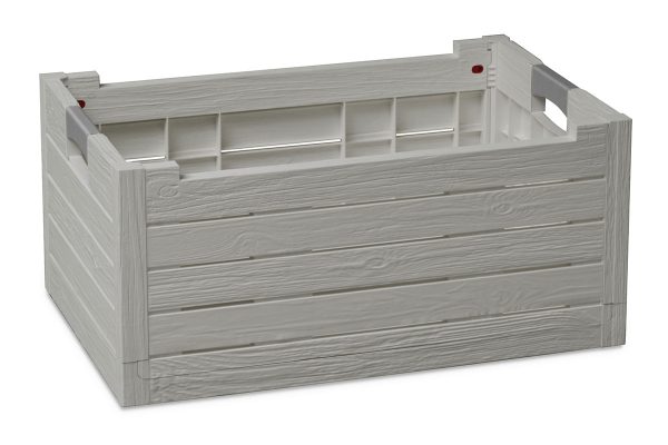 Ящик пластиковый складной Toomax Florida 50л, светло-серый