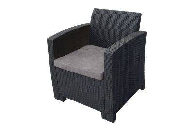 АРИЗОНА / ARIZONA b:rattan, Кресло (2шт.), антрацит (2 подушки)