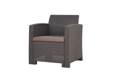 АРИЗОНА / ARIZONA b:rattan, Кресло (2шт.), венге (2 подушки)