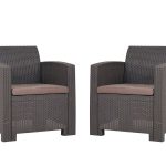 АРИЗОНА / ARIZONA b:rattan, Кресло (2шт.), венге (2 подушки)