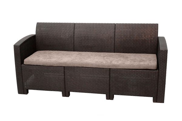 АРИЗОНА / ARIZONA b:rattan, Диван трехместный, венге (3-х местная подушка)
