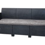 АРИЗОНА / ARIZONA b:rattan, Диван трехместный, антрацит (3-х местная подушка)
