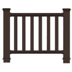 Ограждение ДПК holzhof woodstyle секция 1 м.п., с тиснением 3D,