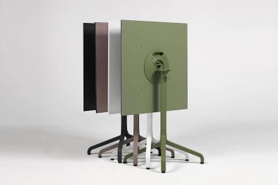 Стол складной квадратный Frasca Mini 70*70, белый (база + столешница)
