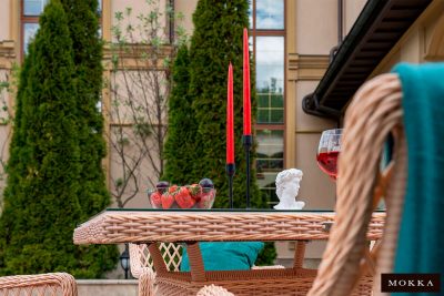 Комплект плетеной мебели MOKKA ВИЛЛА РОСА / VILLA ROSA (6 кресел) + 6 подушек