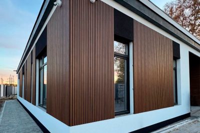Вертикальная стеновая панель ДПК NauticPrime Line Co-Extrusion 219*26*4000мм, цвет Тик