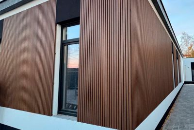 Вертикальная стеновая панель ДПК NauticPrime Line Co-Extrusion 219*26*3000мм, цвет Тик