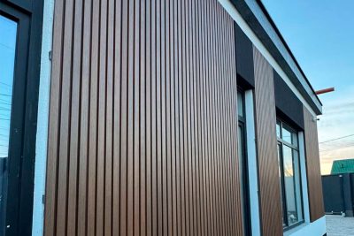 Вертикальная стеновая панель ДПК NauticPrime Line Co-Extrusion 219*26*3000мм, цвет Тик