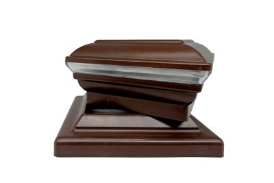 Крышка со светодиодами и юбка - комплект для столба Holzhof woodstyle (100*100)