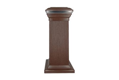 Крышка со светодиодами и юбка - комплект для столба Holzhof woodstyle (100*100)