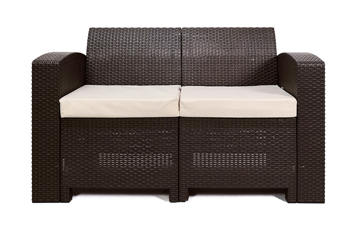 Раттан Премиум / Rattan Premium, диван двухместный, венге Раттан Премиум / Rattan Premium, диван двухместный, венге