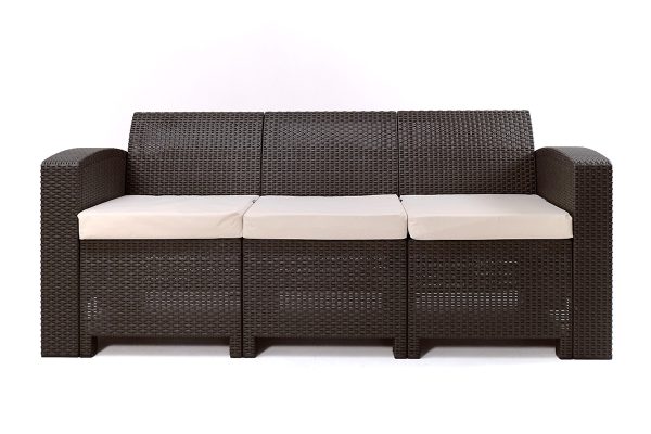 Раттан Премиум / Rattan Premium, диван трехместный, венге