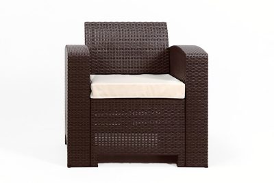 Раттан Премиум / Rattan Premium, комплект из 2-х кресел в цвете венге с подушками